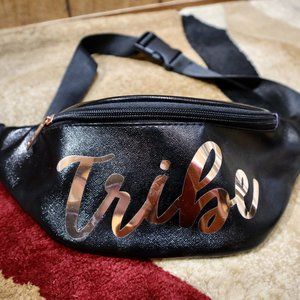 Black/Rose Gold Foiled Tribe Fanny Pack in excellent condition